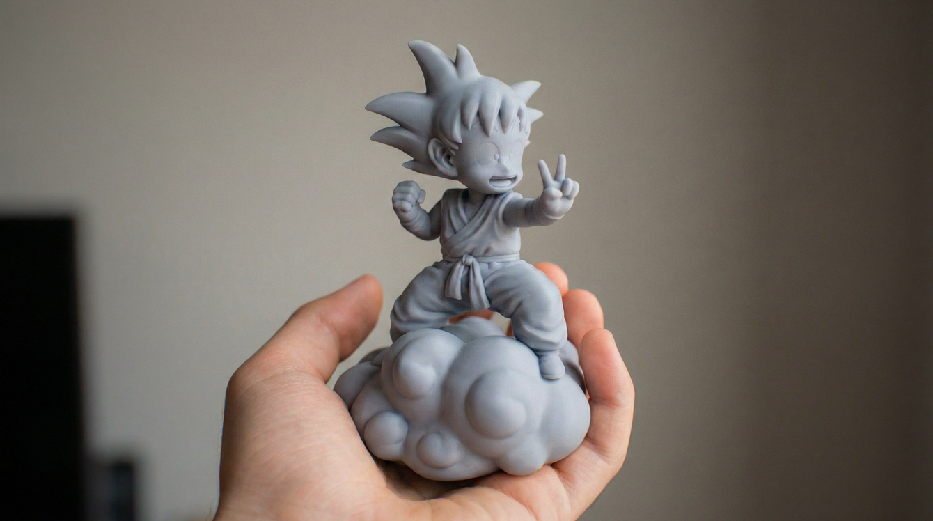 Son Goku Grey Resin