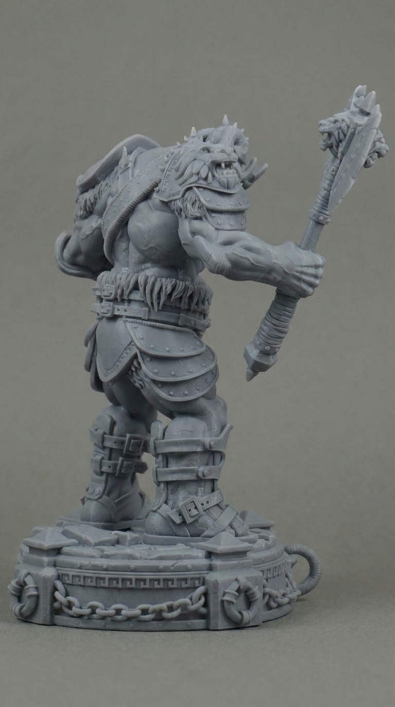 ORC WARRIOR Printed Figurine Close-up